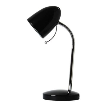 Aigostar - Bordlampe 1xE27/36W/230V sort/skinnende krom