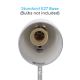 Aigostar - Bordlampe 1xE27/36W/230V sølvfarvet/krom