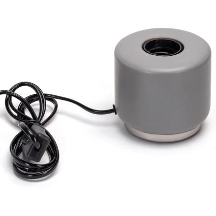 Aigostar - Bordlampe 1xE27/60W/230V grå
