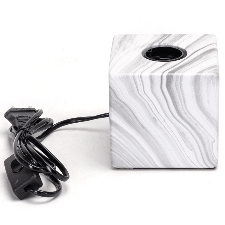 Aigostar - Bordlampe 1xE27/60W/230V hvid/grå