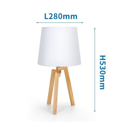 Aigostar - Bordlampe 1xE27/60W/230V