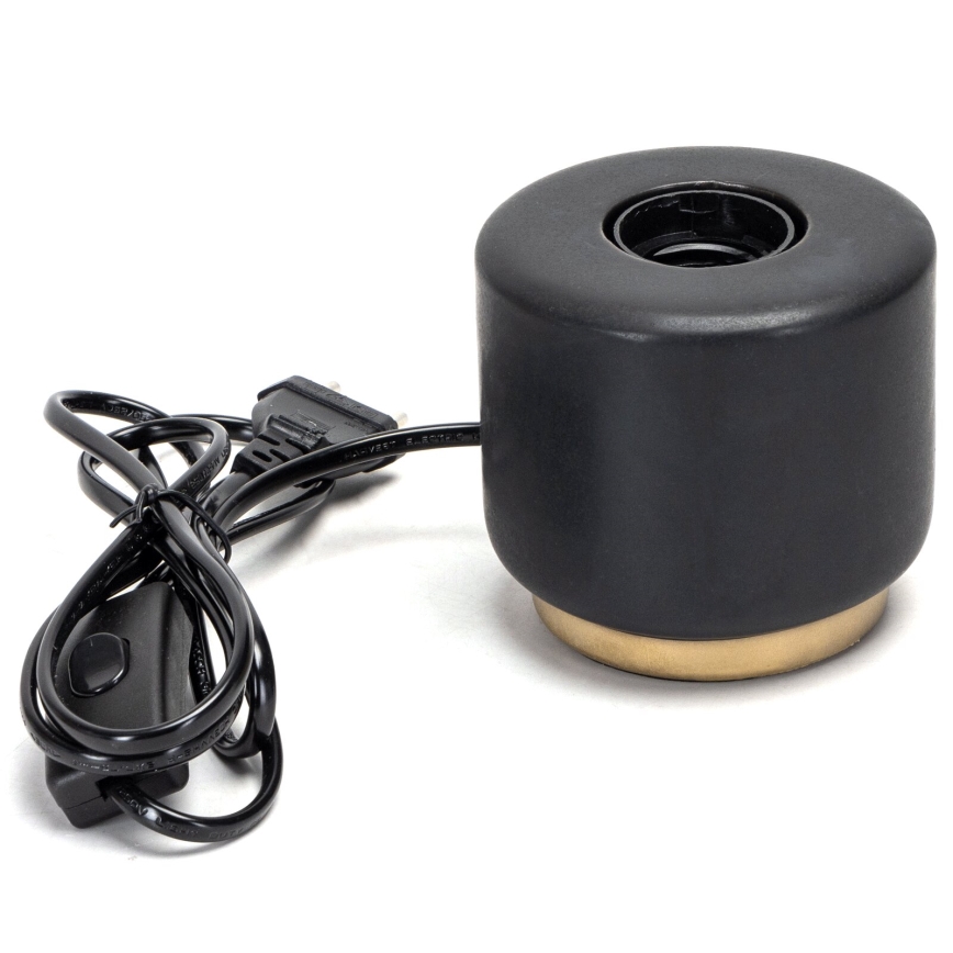 Aigostar - Bordlampe 1xE27/60W/230V sort
