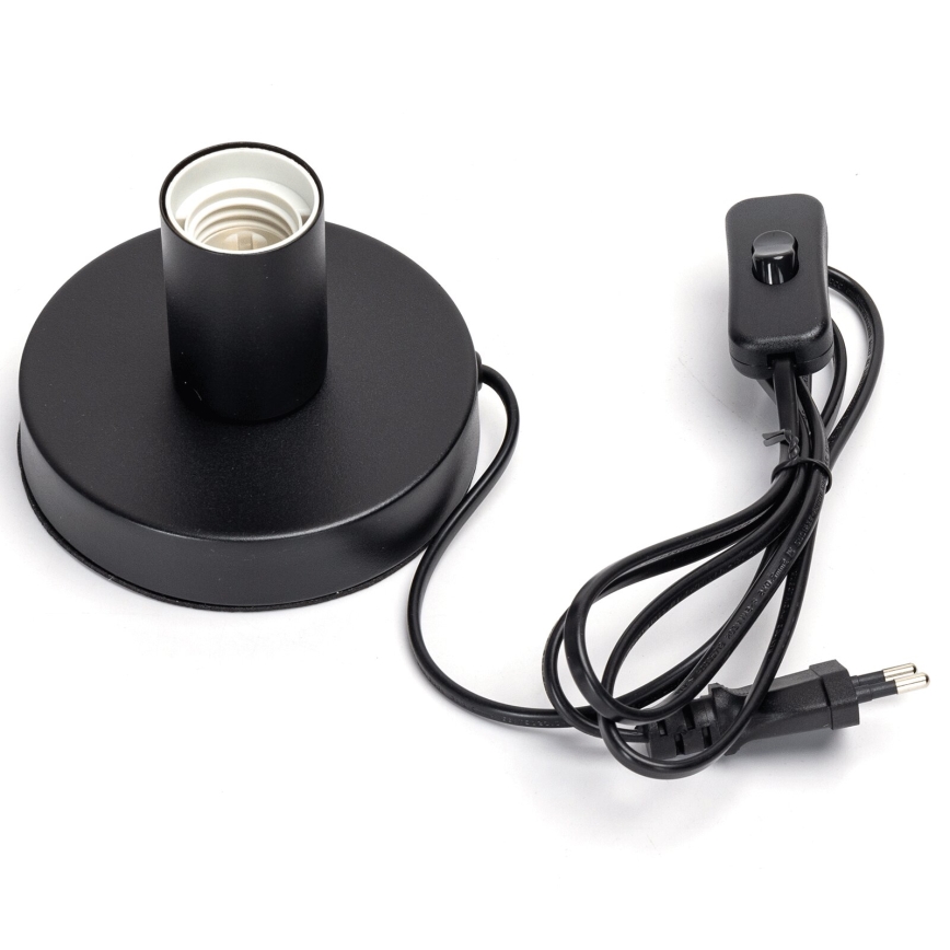 Aigostar - Bordlampe 1xE27/60W/230V sort