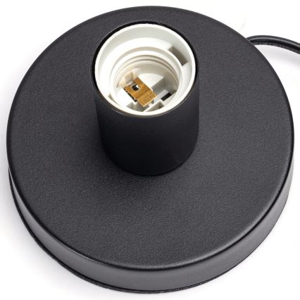 Aigostar - Bordlampe 1xE27/60W/230V sort