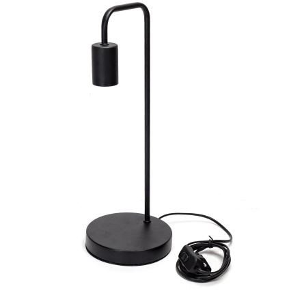Aigostar - Bordlampe 1xE27/60W/230V sort