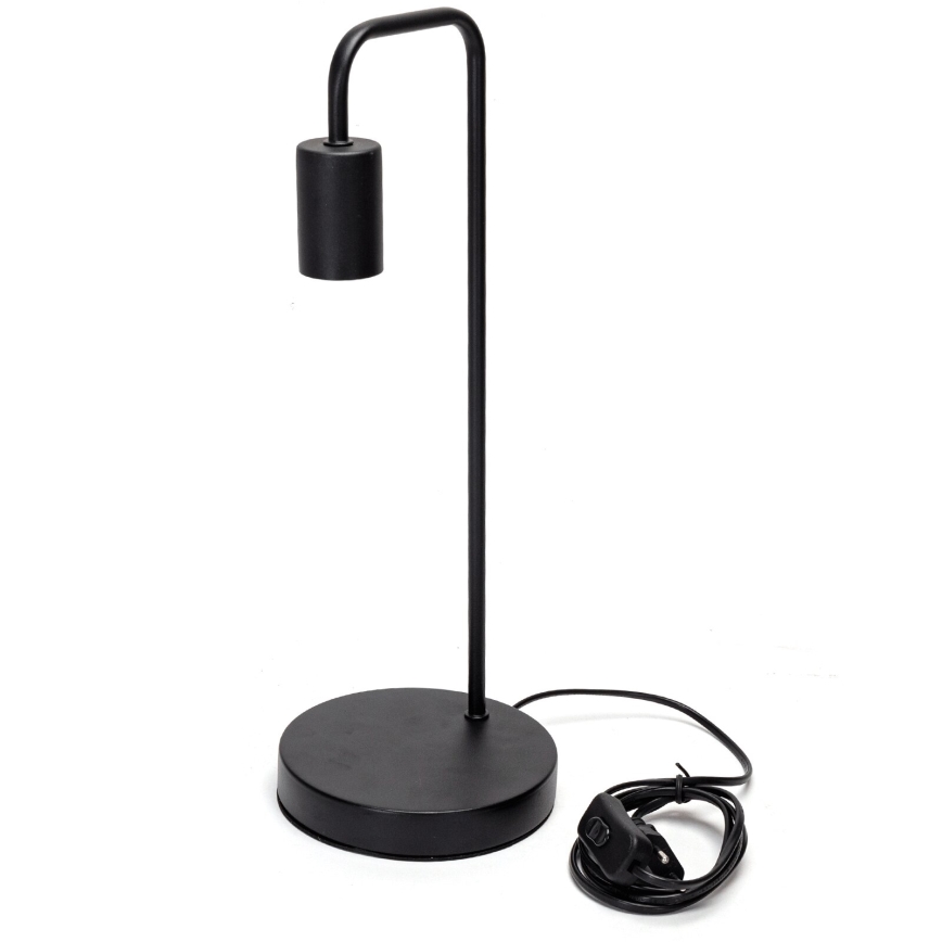 Aigostar - Bordlampe 1xE27/60W/230V sort