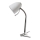 Aigostar -  Bordlampe med klemme 1xE27/11W/230V hvid/skinnende krom