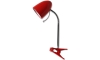 Aigostar - Bordlampe med klemme 1xE27/36W/230V rød/krom