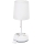 Aigostar - Bordlampe med stik og USB-porte 1xE27/60W/230V hvid