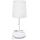 Aigostar - Bordlampe med stikkontakter 1xE27/60W/230V hvid
