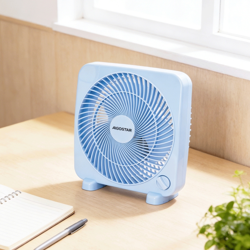 Aigostar - Bordventilator 30 W/230 V blå