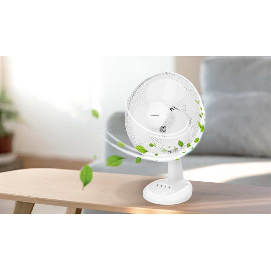 Aigostar - Bordventilator 35W/230V 34 cm hvid