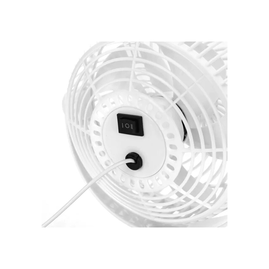 Aigostar - Bordventilator 3W/5V hvid