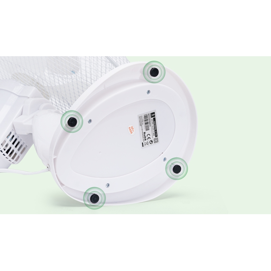 Aigostar - Bordventilator 40W/230V hvid