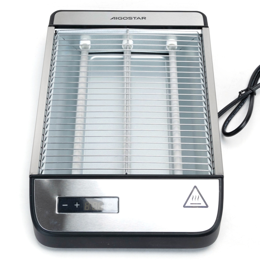 Aigostar - Brødrister 840-1000W/230V mat krom
