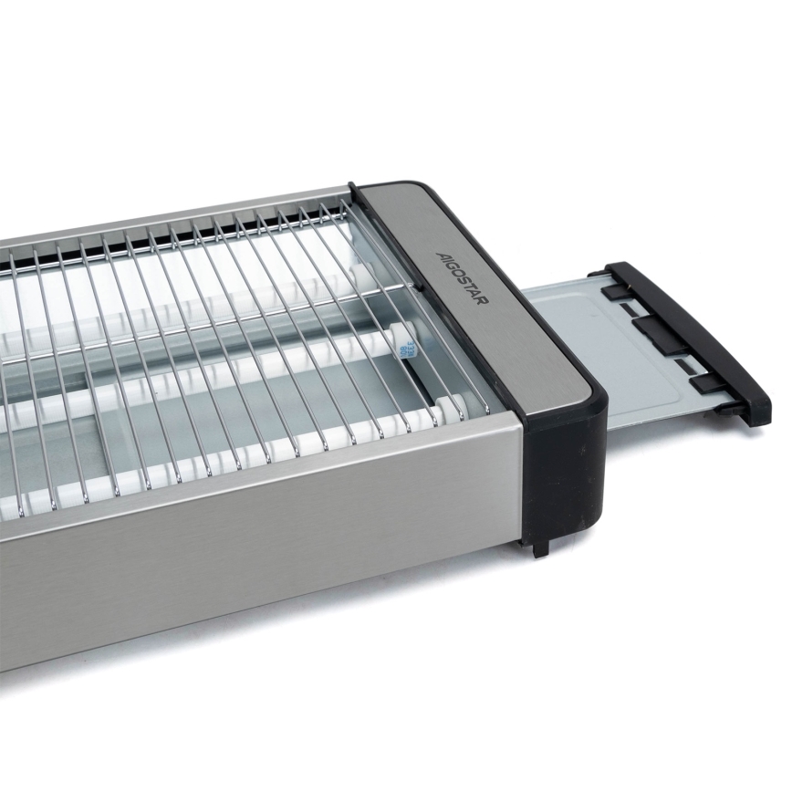 Aigostar - Brødrister 840-1000W/230V mat krom