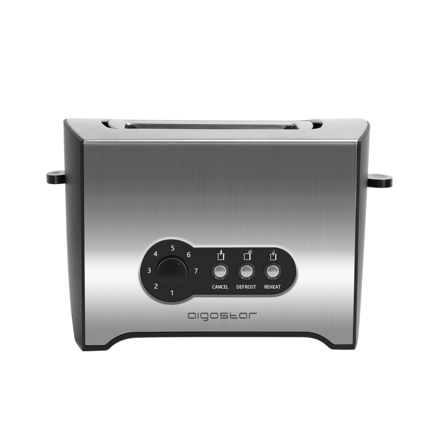 Aigostar - Brødrister med 2 åbninger 900W/230V mat krom