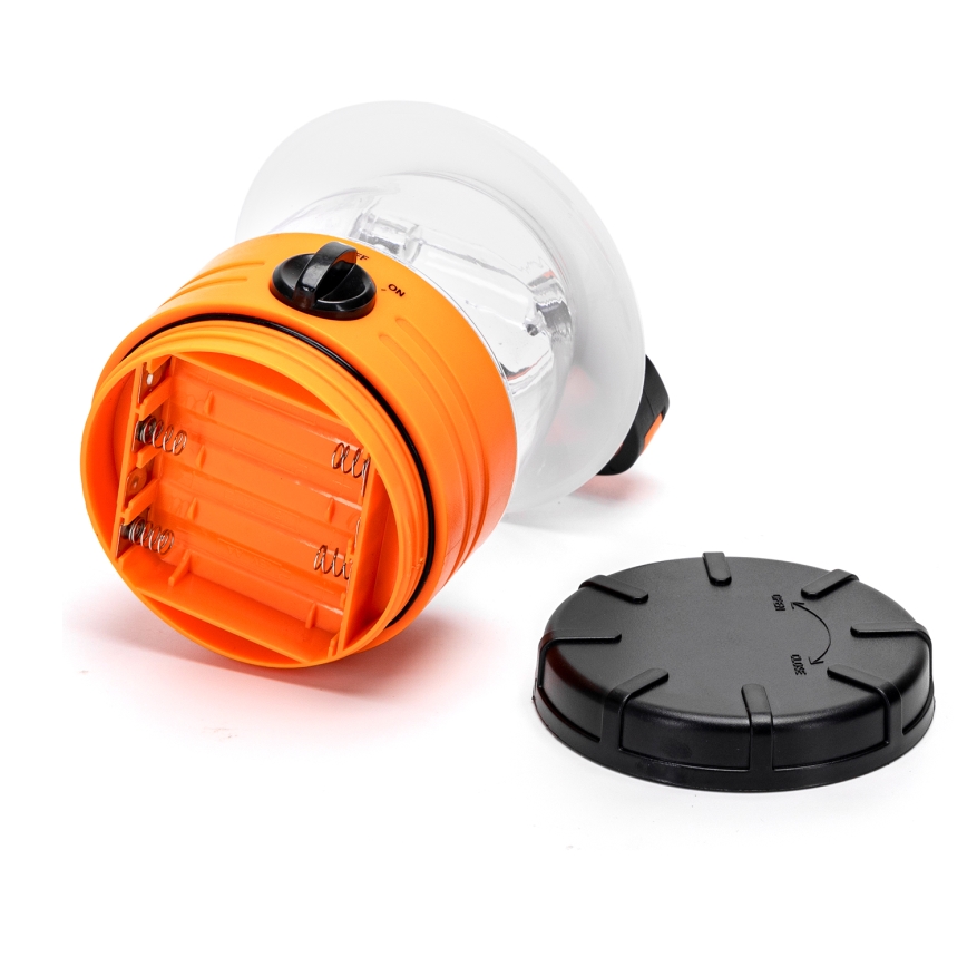 Aigostar - Bærbar LED campinglampe LED/4xAA orange