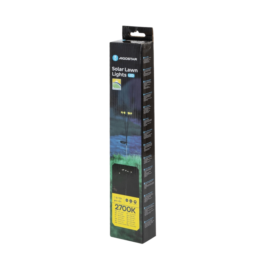 Aigostar - Dekorativ LED solcellelampe LED/0,04W/1,2V 68,5 cm 300 mAh 2700K IP44
