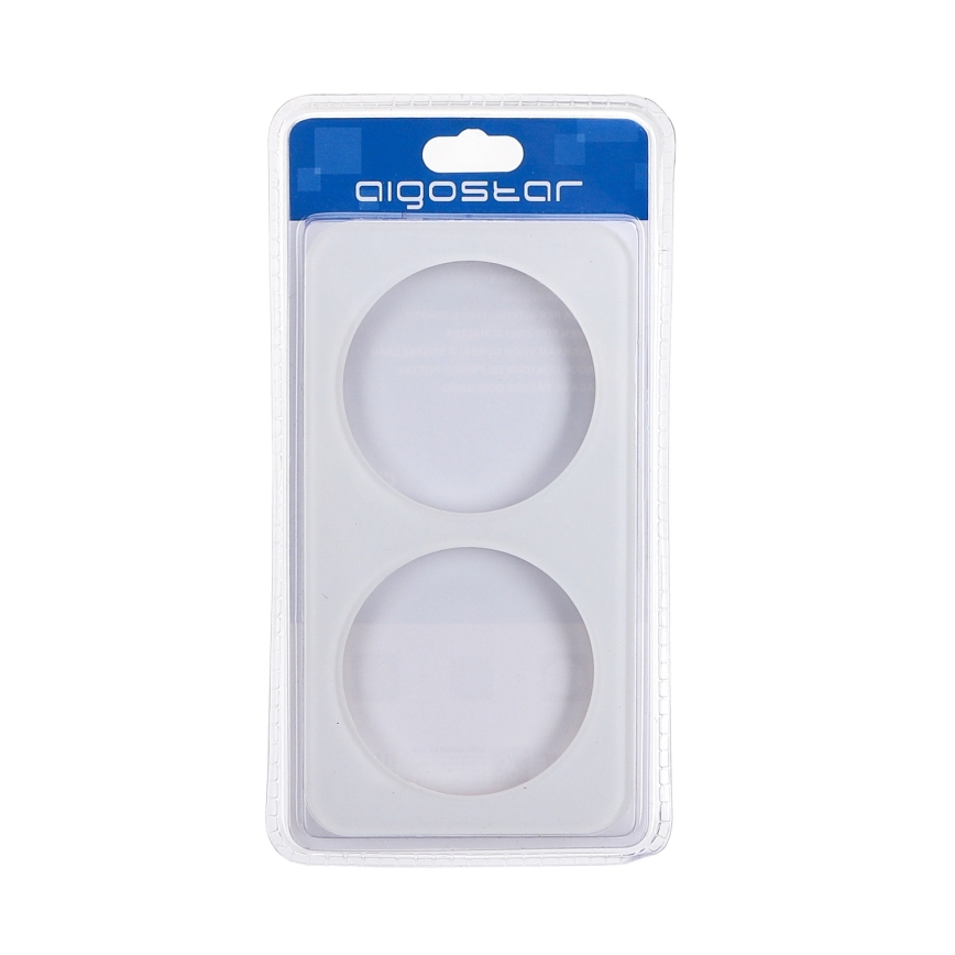 Aigostar - Dobbelt glasramme, hvid