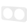 Aigostar - Dobbelt plastramme, hvid