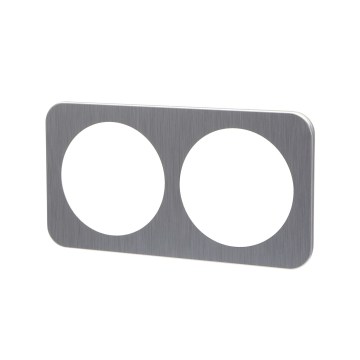 Aigostar - Dobbelt ramme i aluminium, sølv