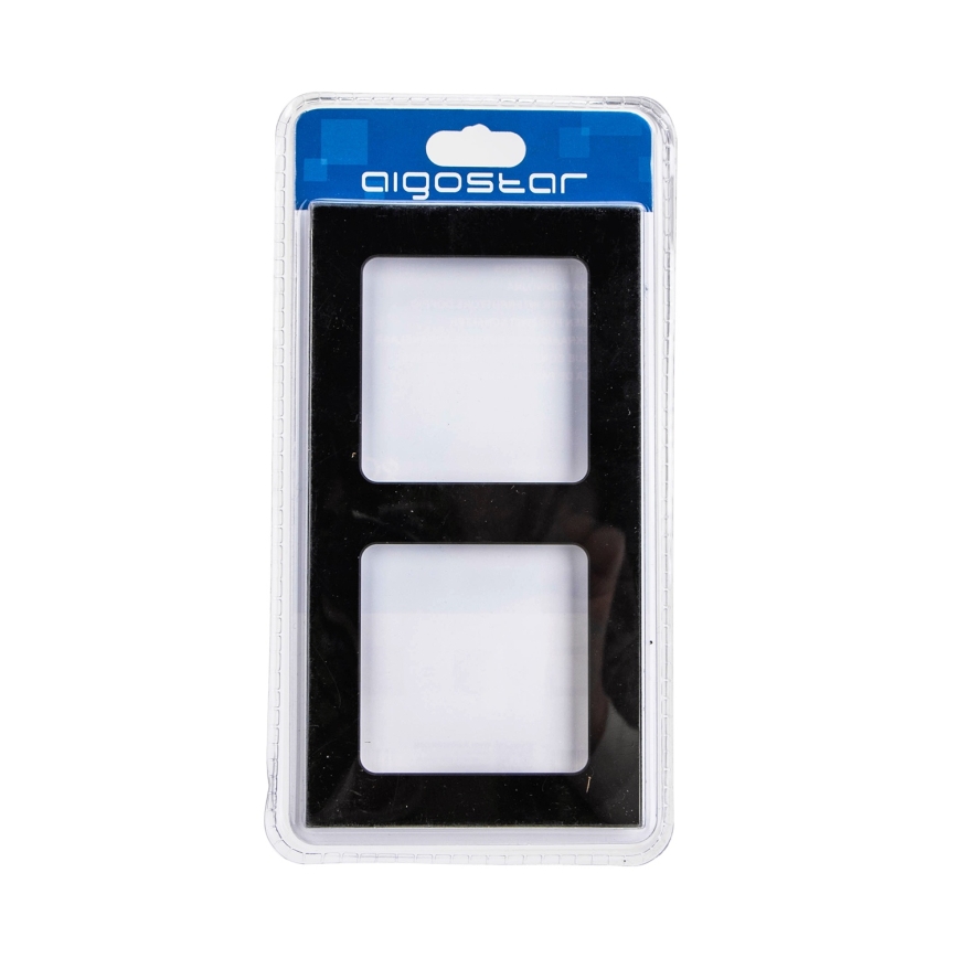 Aigostar - Dobbelt glasramme i sort