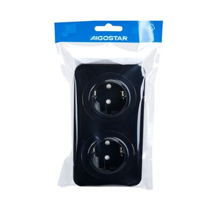 Aigostar - Dobbelt SCHUKO-stikkontakt 250/16A