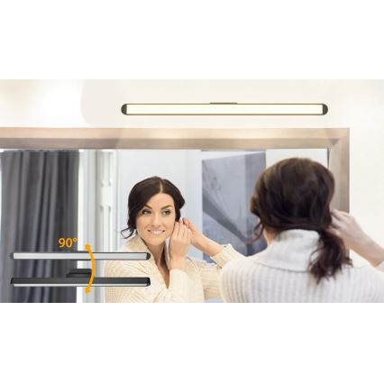 Aigostar - LED-dæmpbar genopladelig spejlbelysning LED/2,9W/5V 2000 mAh
