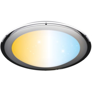 Aigostar - Dæmpbar LED-loftlampe 60W/230V 2700-6500K Ø 52,7 cm, krom + fjernbetjening