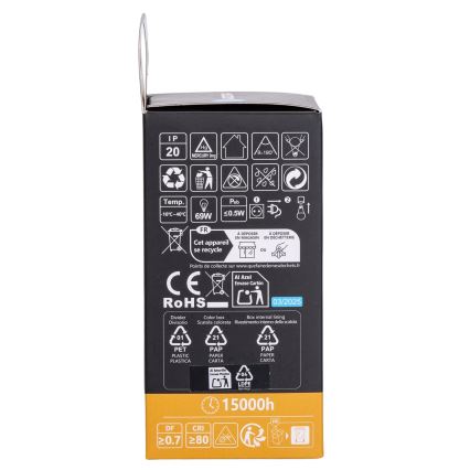 Aigostar - LED RGBW Dæmpbar pære A60 E27/10W/230V 3000K + fjernbetjening