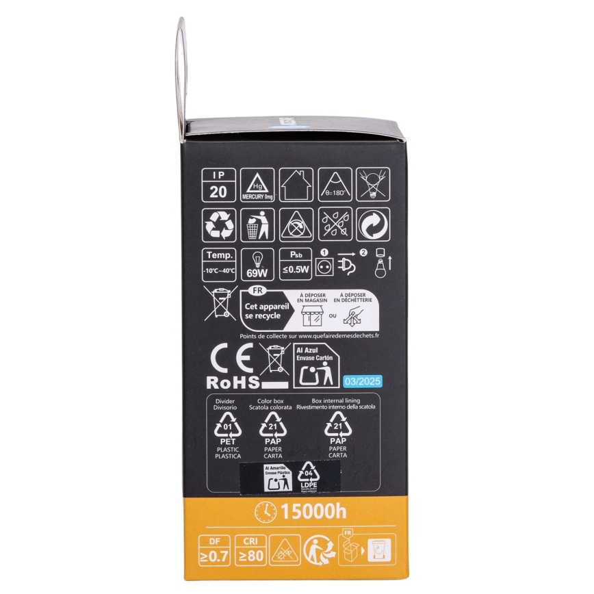 Aigostar - LED RGBW Dæmpbar pære A60 E27/10W/230V 3000K + fjernbetjening