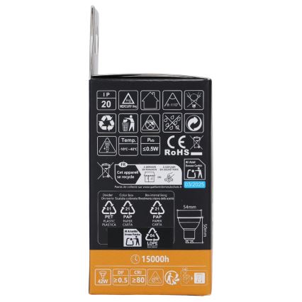 Aigostar - LED RGBW dæmpbar pære GU10/6W/230V 3000K + fjernbetjening