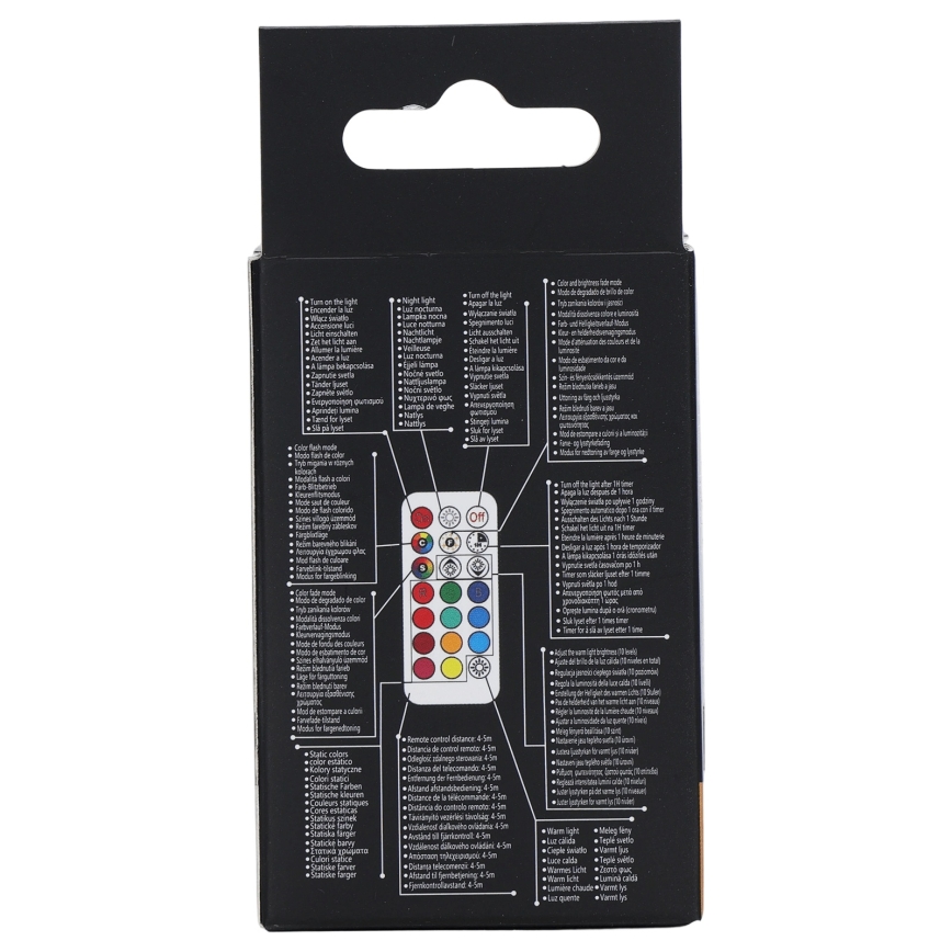 Aigostar - LED RGBW dæmpbar pære GU10/6W/230V 3000K + fjernbetjening