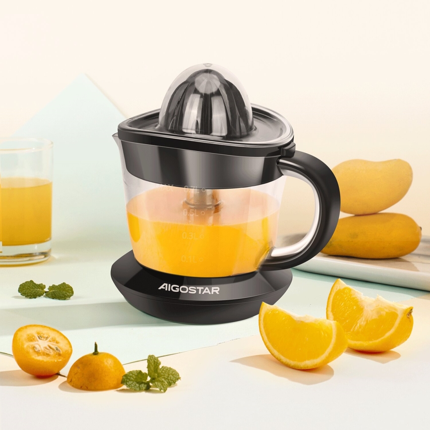 Aigostar - Elektrisk citruspresser 1l 40W/230V sort