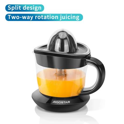 Aigostar - Elektrisk citruspresser 1l 40W/230V sort