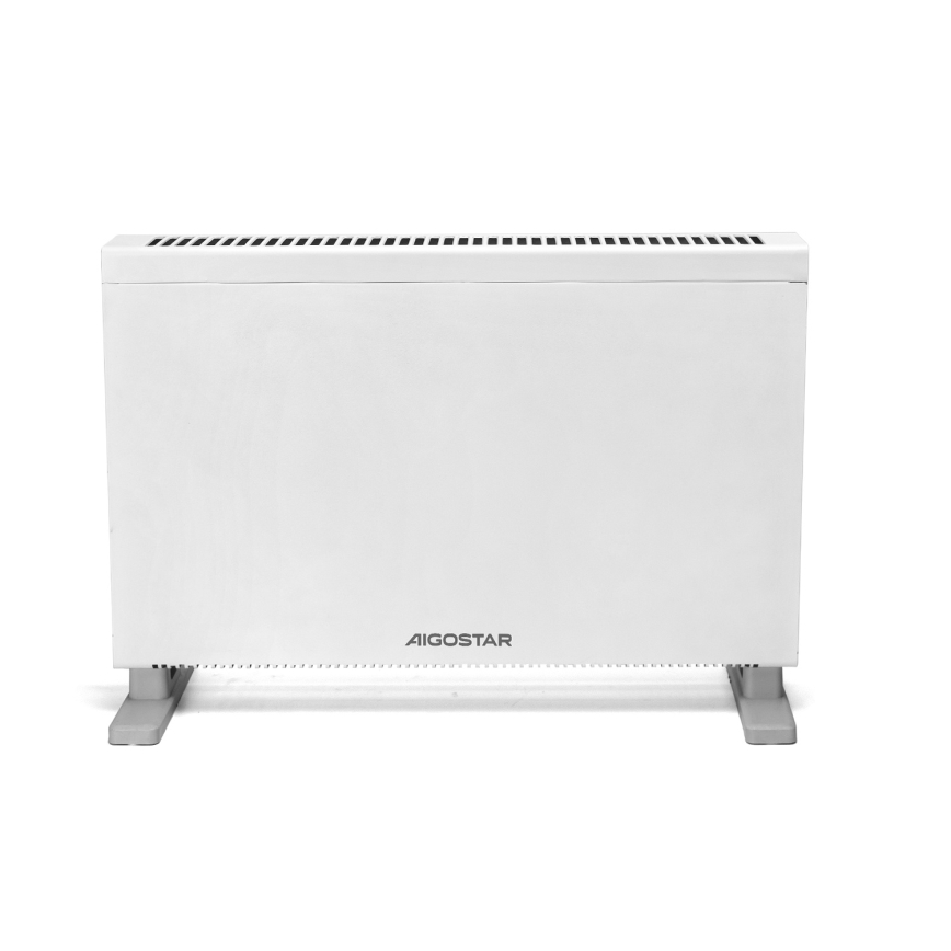 Aigostar - Elektrisk konvektor/elvarmer med LCD-display ECO/1250/2000W/230V + fjernbetjening