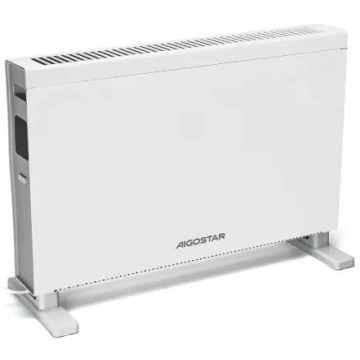 Aigostar - Elektrisk konvektor/elvarmer med LCD-display ECO/1250/2000W/230V + fjernbetjening