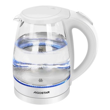 Aigostar - Elkedel 1,7 l 2200W/230V hvid