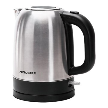 Aigostar - Elkedel 1,7l 2200W/230V mat krom