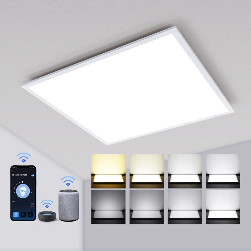 Aigostar - Fastmonteret LED panel m. RGBW-farver dæmpbart MESH LED/36W/230V 60x60 cm