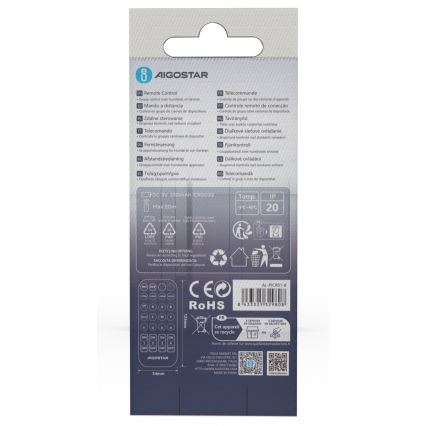 Aigostar - Fjernbetjening MESH 1xCR2032