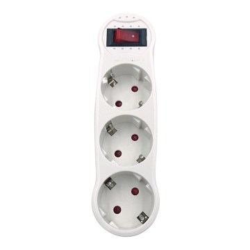 Aigostar - Forgreningsled med kontakt 3x16A/230V