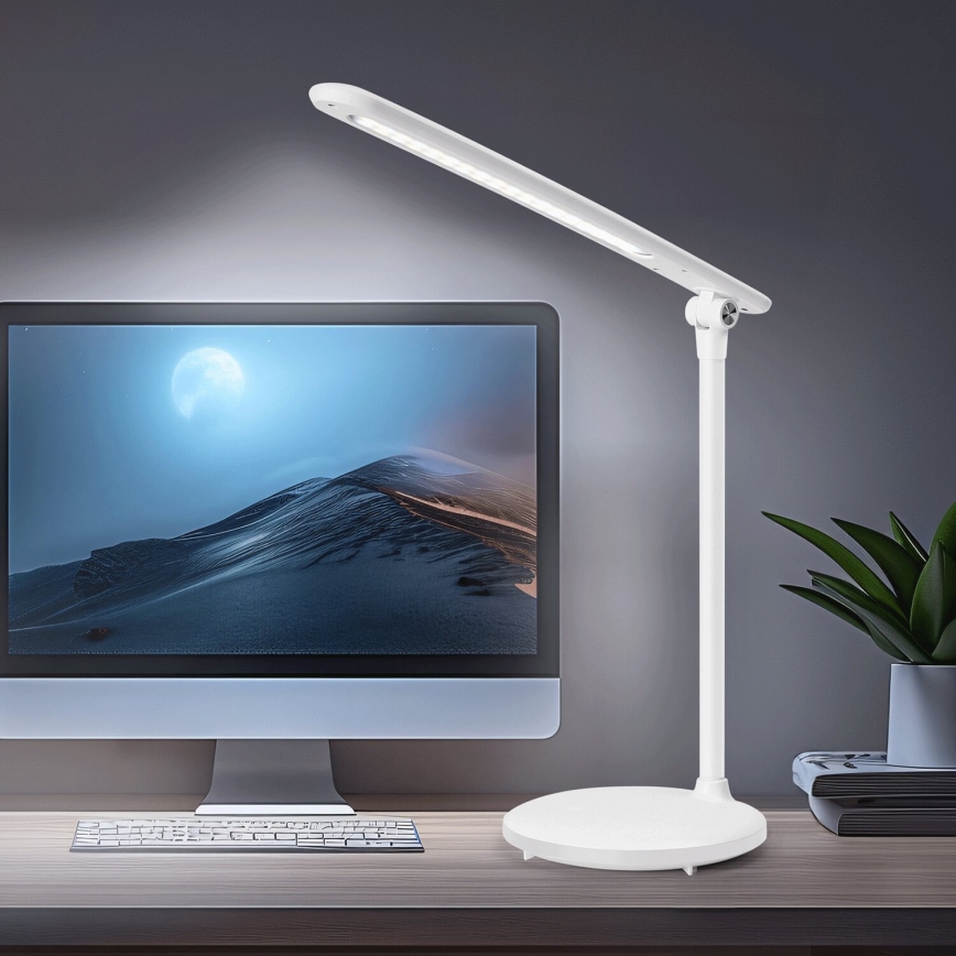 Aigostar - Genopladelig LED bordlampe m. touch-funktion dæmpbar LED/3W/5V 1800 mAh