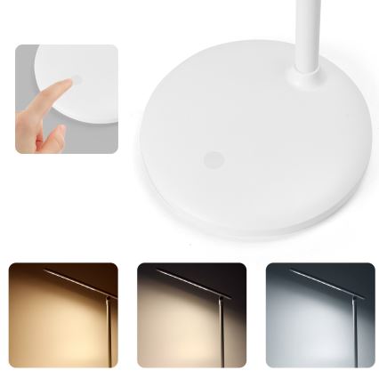 Aigostar - Genopladelig LED bordlampe m. touch-funktion dæmpbar LED/3W/5V 1800 mAh