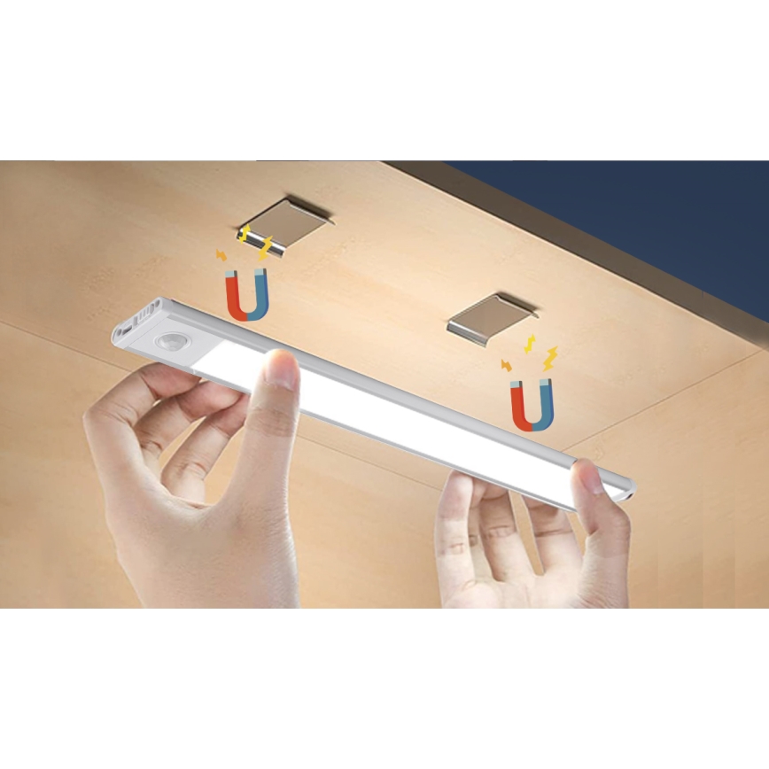 Aigostar - Genopladelig LED møbelbelysning med sensor LED/1,5W/5V 6500K