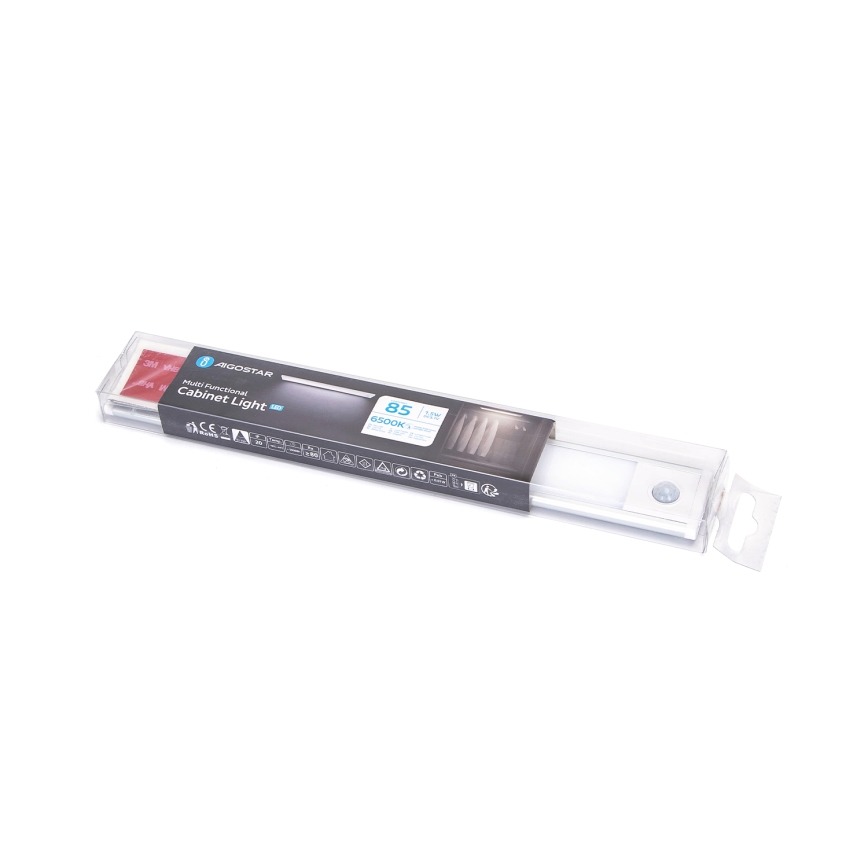 Aigostar - Genopladelig LED møbelbelysning med sensor LED/1,5W/5V 6500K