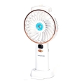 Aigostar - Genopladelig lommeventilator 5W/5V 2400mAh USB hvid