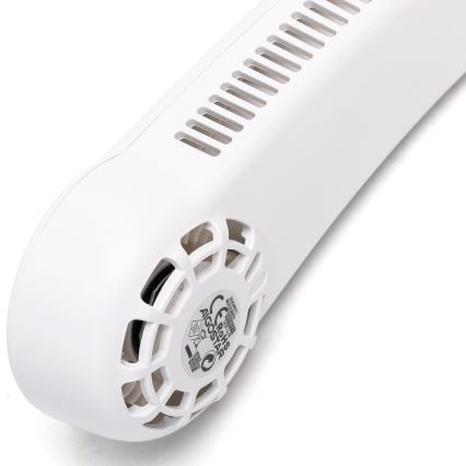 Aigostar - Genopladelig nakkeblæser 4W/5V 2000mAh hvid