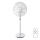 Aigostar - Gulvventilator 2-i-1 45W/230V hvid + fjernbetjening